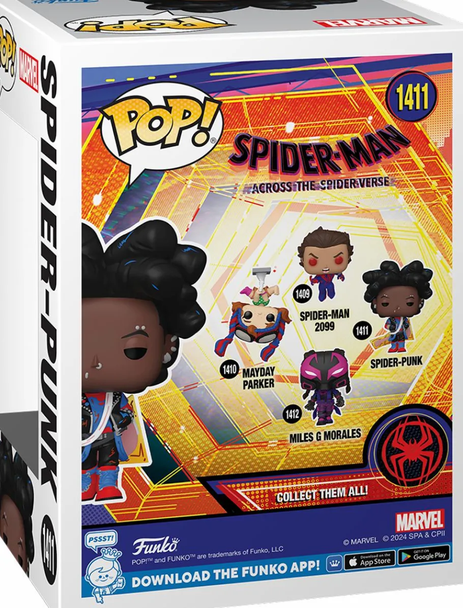 Standard Pop!>Spider-Man : Across the Spider-Verse - Spider-Punk (Unmasked) Pop! Vinyl Figure
