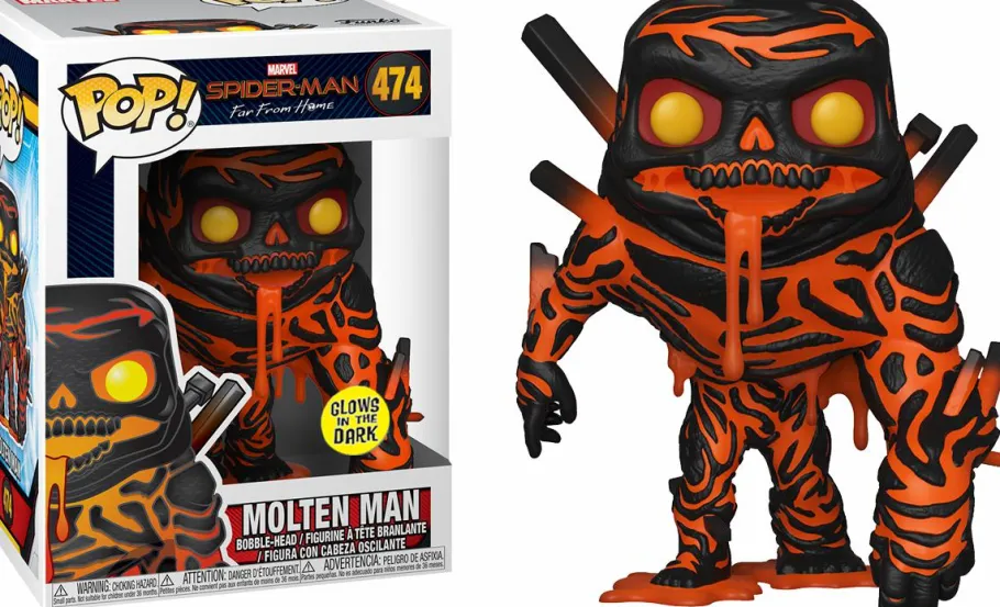 Standard Pop!>Spider-Man : Far From Home - Molten Man Glow in the Dark Pop! Vinyl Figure