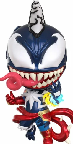 Designer Vinyl>Spider-Man : Maximum Venom - Venomized Captain Marvel Cosbaby (S) Hot Toys Figure