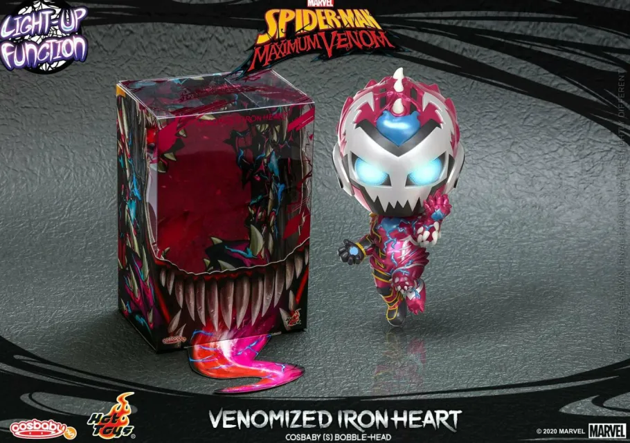 Designer Vinyl>Spider-Man : Maximum Venom - Venomized Iron Heart Cosbaby (S) Hot Toys Figure