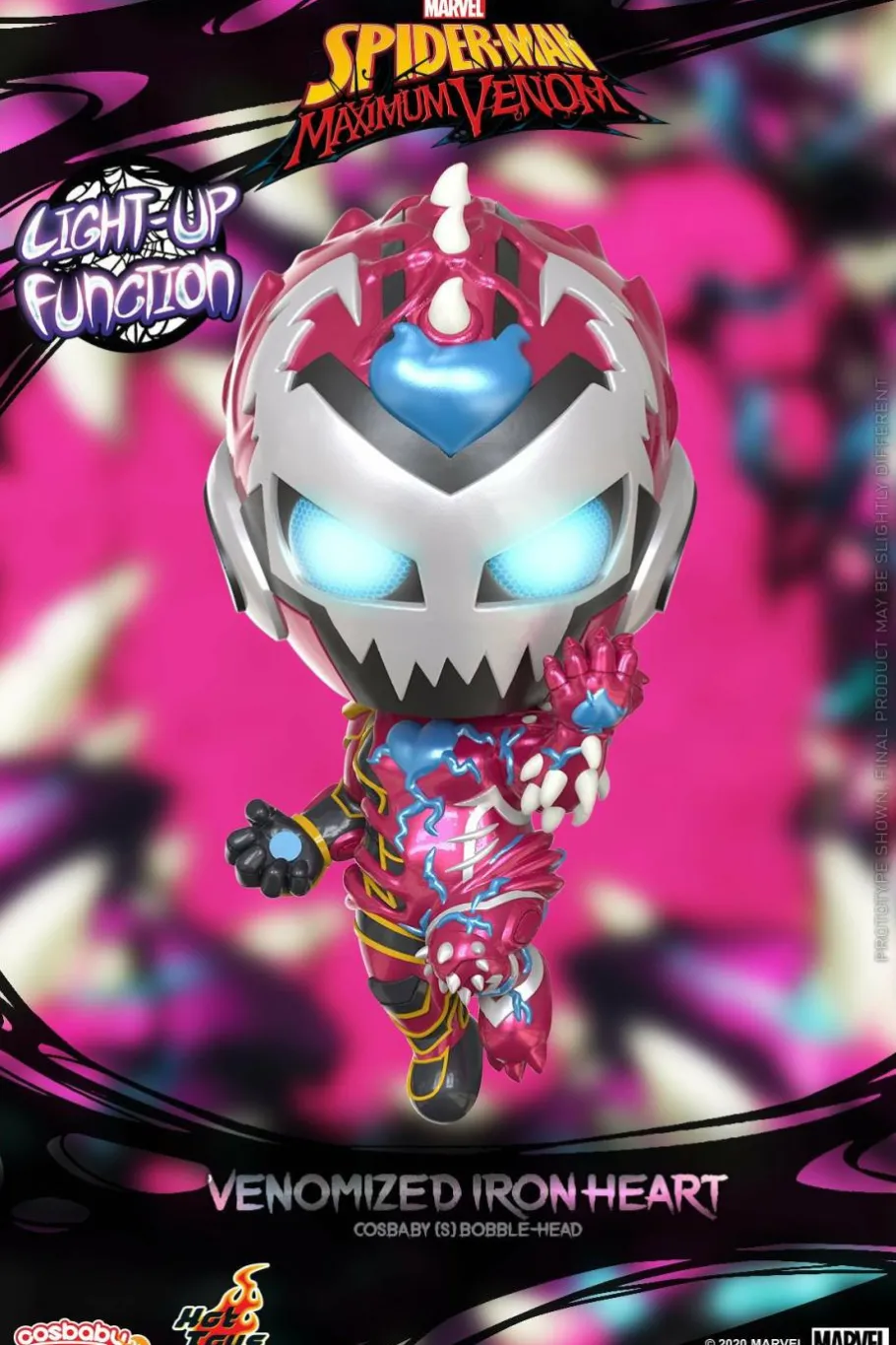 Designer Vinyl>Spider-Man : Maximum Venom - Venomized Iron Heart Cosbaby (S) Hot Toys Figure