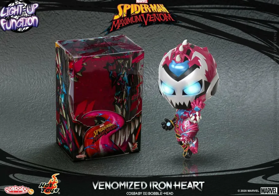 Designer Vinyl>Spider-Man : Maximum Venom - Venomized Iron Heart Cosbaby (S) Hot Toys Figure