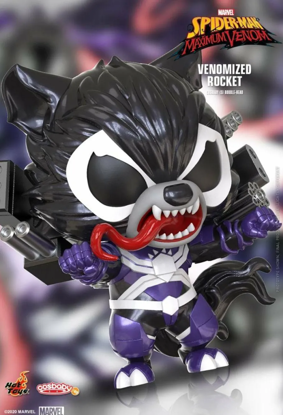Cosbaby>Spider-Man : Maximum Venom - Venomized Rocket Cosbaby (S) Hot Toys Figure