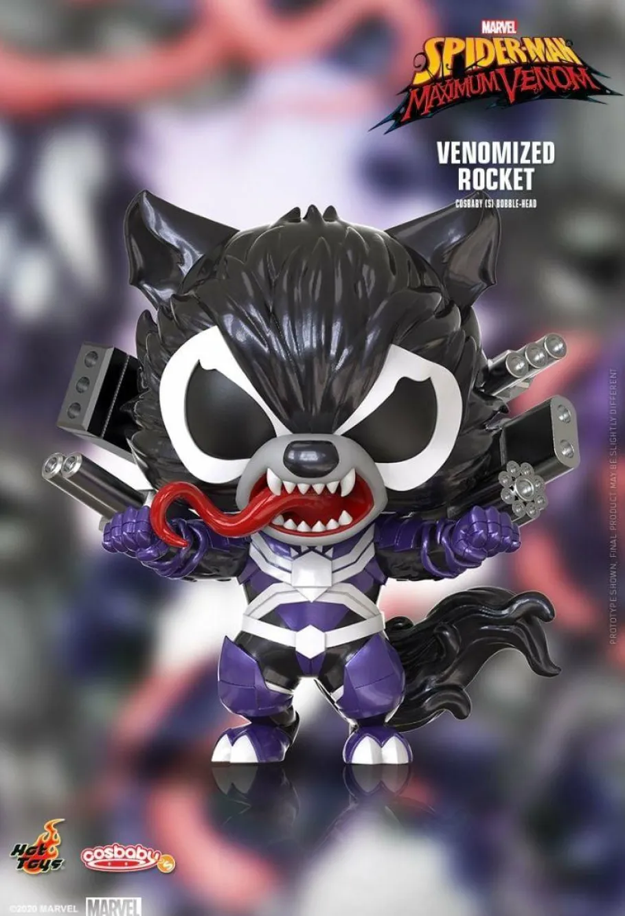 Cosbaby>Spider-Man : Maximum Venom - Venomized Rocket Cosbaby (S) Hot Toys Figure