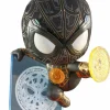 Designer Vinyl>Spider-Man : No Way Home - Black & Gold Suit with Magic Shooter Cosbaby (S) Hot Toys Figure