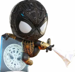 Cosbaby>Spider-Man : No Way Home - Black & Gold Suit Cosbaby (S) Hot Toys Figure