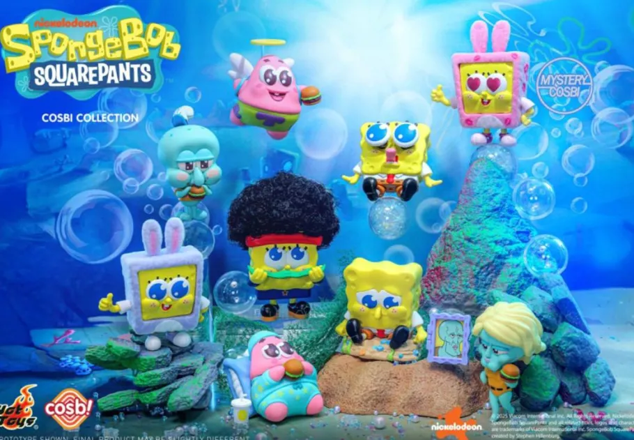 Blind Box>SpongeBob SquarePants - Cosbi Collection Blind Box Hot Toys Figure (Display of 8)