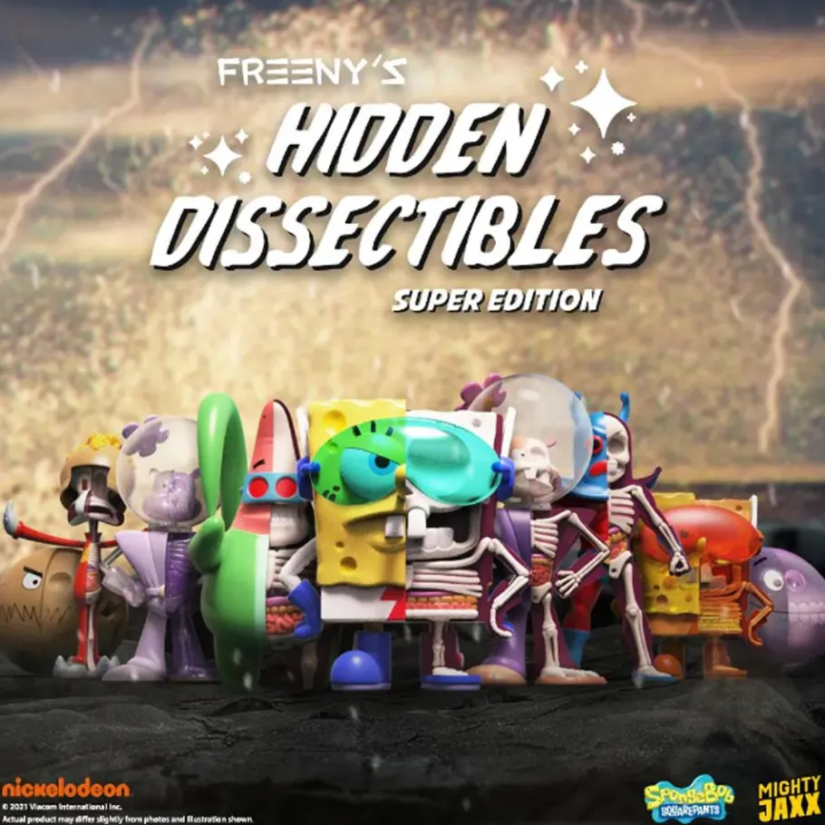 Designer Vinyl>SpongeBob SquarePants - Freeny's Hidden Dissectibles Series 04 Super Edition Blind Box Vinyl Figure (Display of 12)