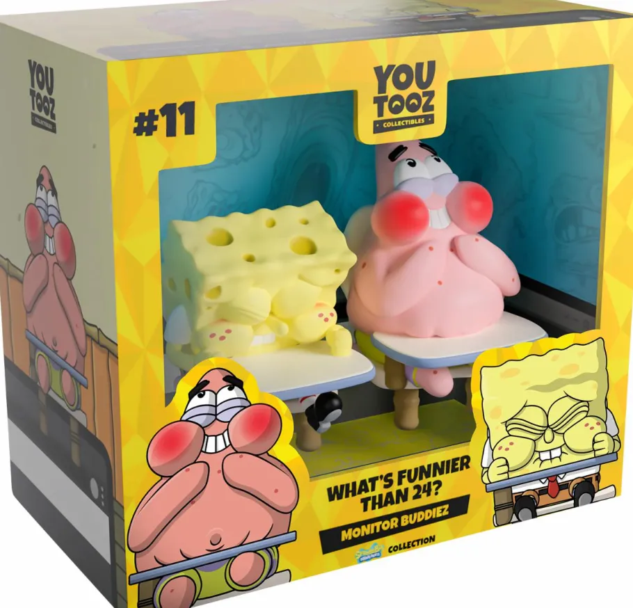 Designer Vinyl>SpongeBob SquarePants - What's Funnier Than 24? Monitor Buddiez 2.5" Vinyl Figure 2-Pack
