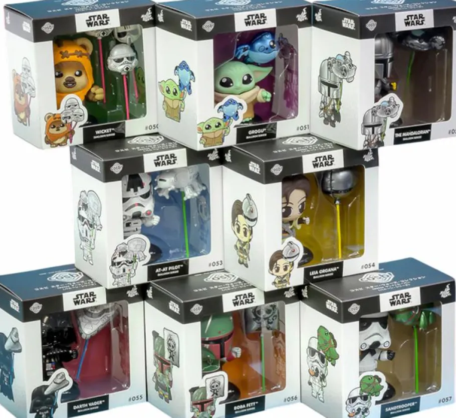 Cosbaby>Star Wars - Balloon Carrying Cosbi Bobble-Head Collection Blind Box Hot Toys Figure (Display of 8)