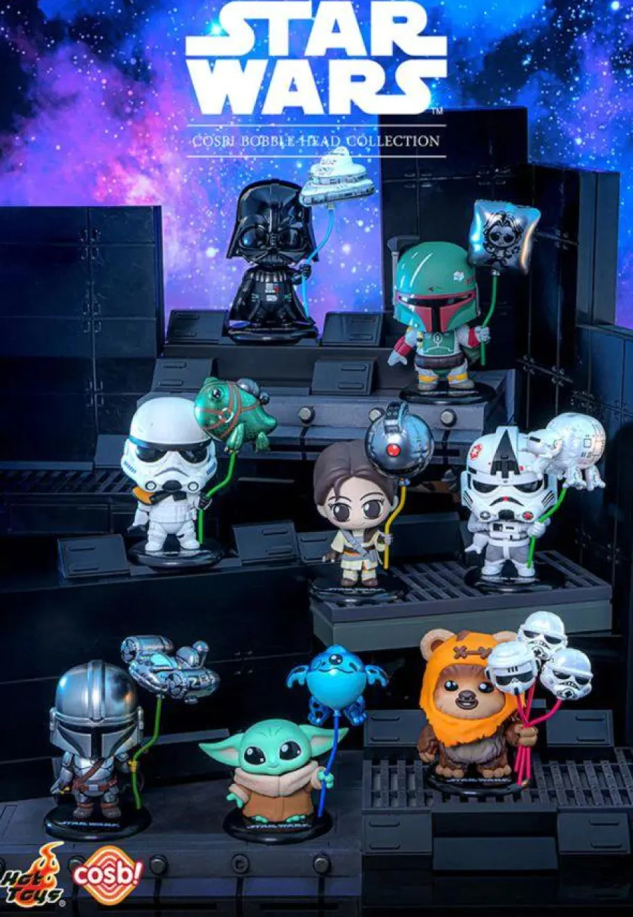 Cosbaby>Star Wars - Balloon Carrying Cosbi Bobble-Head Collection Blind Box Hot Toys Figure (Display of 8)