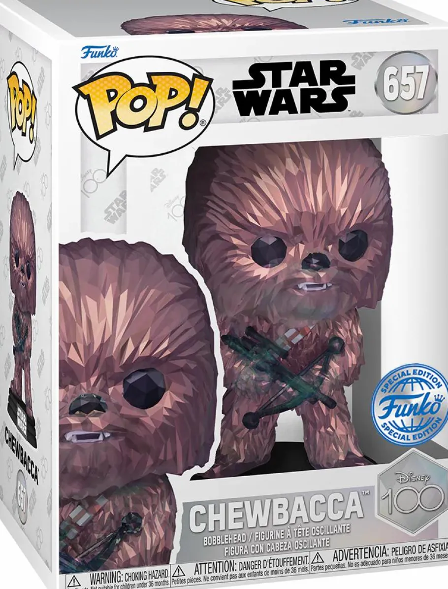 Standard Pop!>Star Wars - Chewbacca (Facet) Disney 100th Pop! Vinyl Figure (Popcultcha Exclusive)