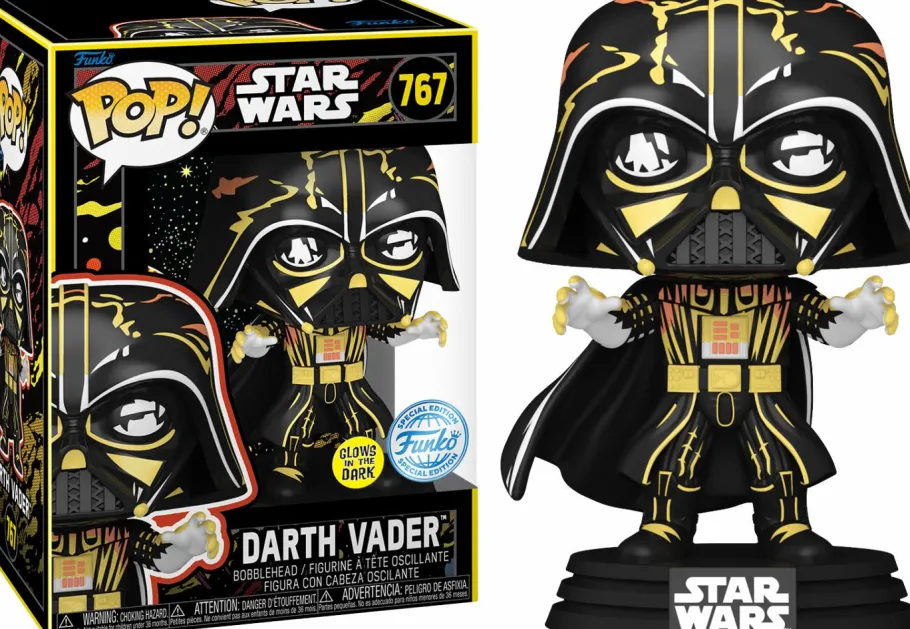 Standard Pop!>Star Wars - Darth Vader (Retro) Glow in the Dark Pop! Vinyl Figure