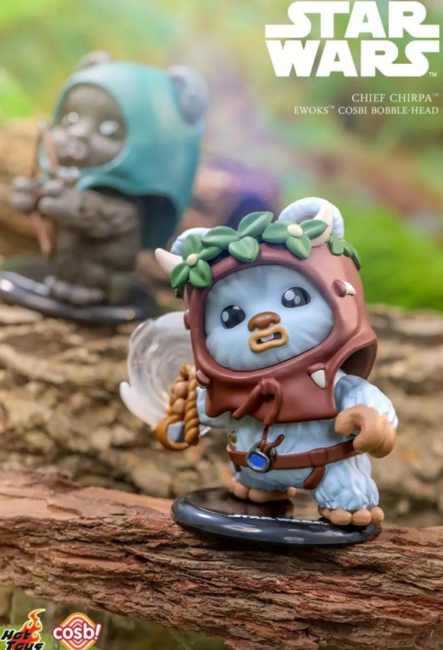 Cosbaby>Star Wars - Ewok Cosbi Bobble-Head Collection Blind Box Hot Toys Figure (Display of 8)
