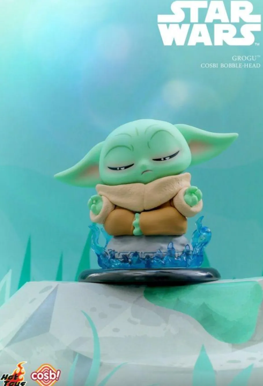 Cosbaby>Star Wars - Grogu Cosbi Bobble-Head Collection Blind Box Hot Toys Figure (Display of 8)