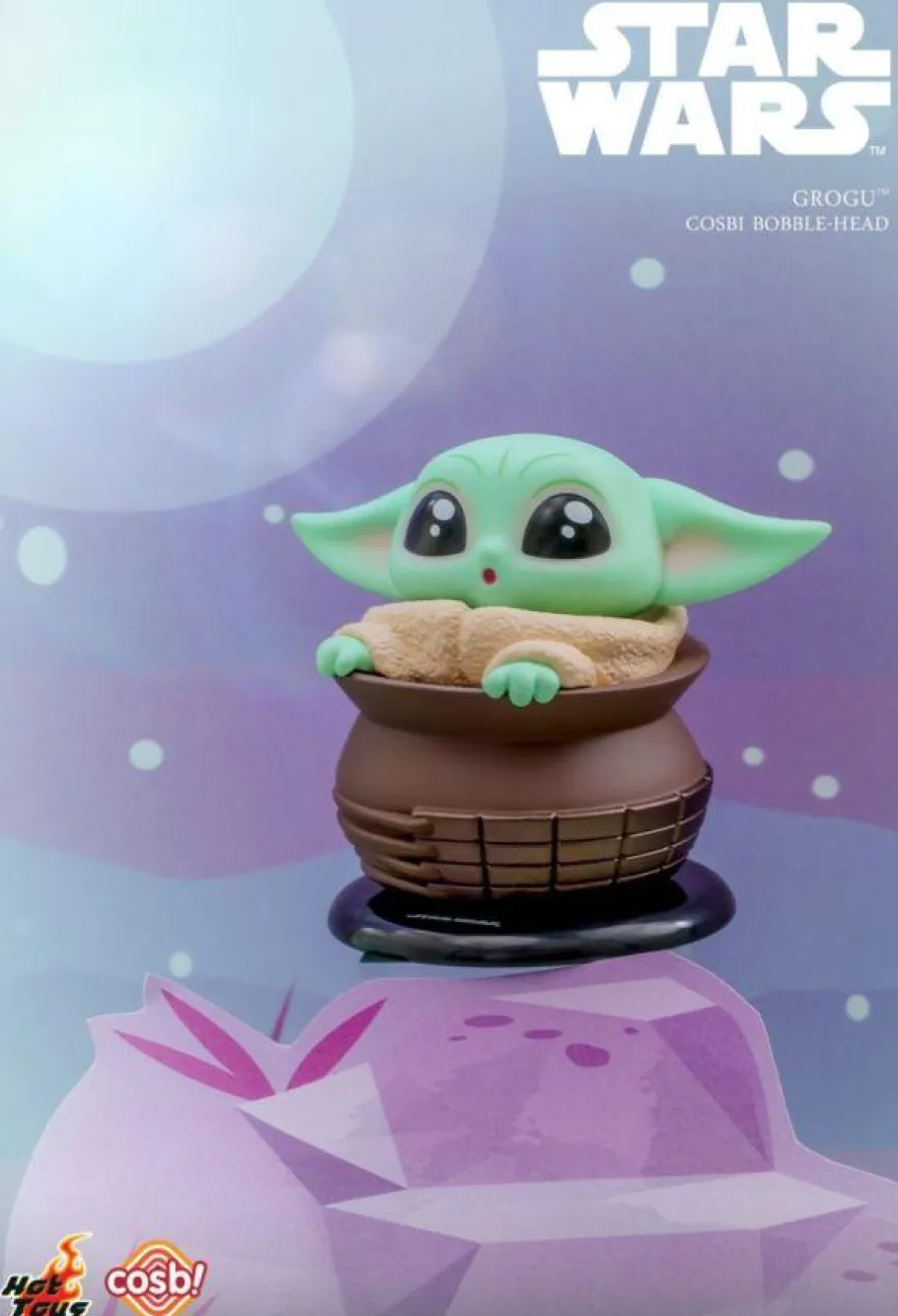 Cosbaby>Star Wars - Grogu Cosbi Bobble-Head Collection Blind Box Hot Toys Figure (Single Unit)