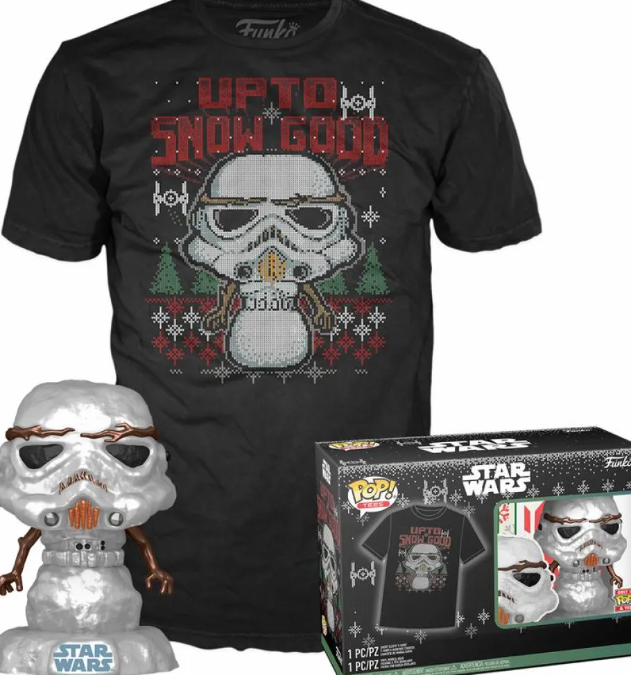 Pop! & Tee Sets>Star Wars - Holiday Stormtrooper Metallic Pop! Vinyl Figure & T-Shirt Box Set