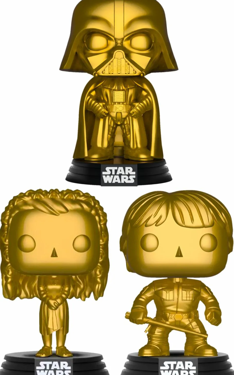 Standard Pop!>Star Wars - Luke Skywalker Metallic Gold Pop! Vinyl Figure