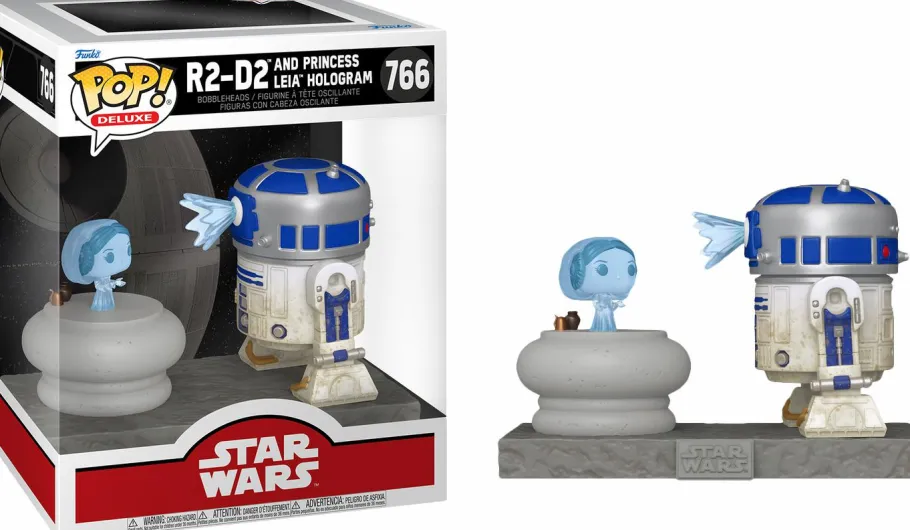 Pop! Deluxe>Star Wars - R2-D2 & Princess Leia Hologram Deluxe Pop! Vinyl Figure