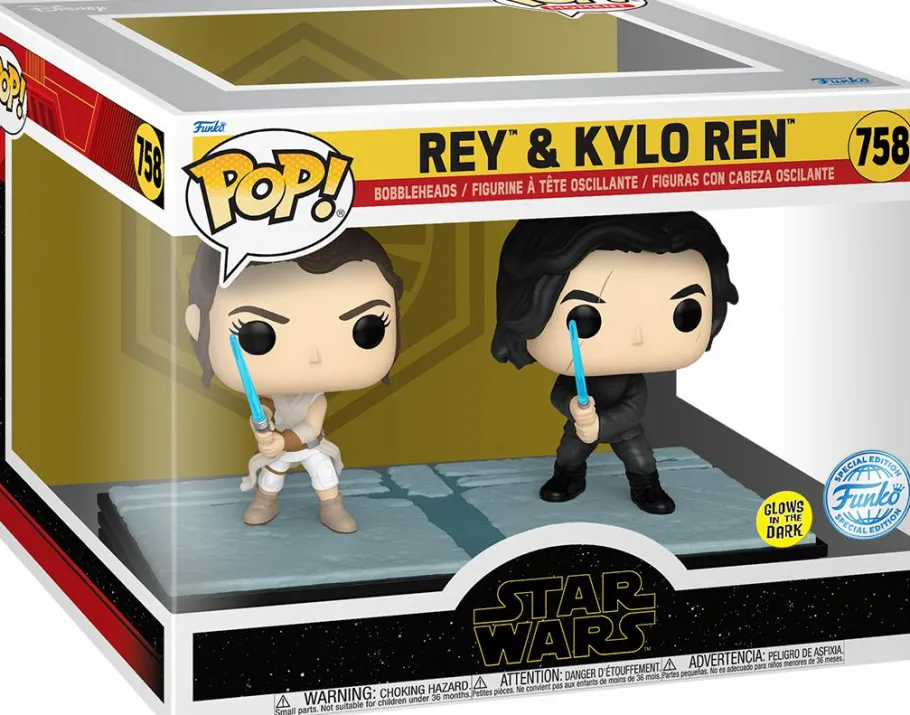 Pop! Moments>Star Wars - Rey & Kylo Ren Glow-in-the-Dark Pop! Moment Vinyl Figure