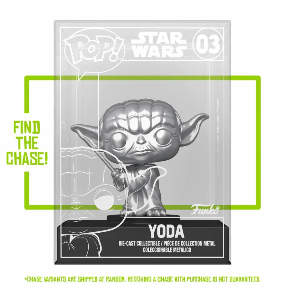 Die-Cast Figures>Star Wars - Yoda with Lightsaber Diecast Metal Pop! Vinyl Figure (Funko / Popcultcha Exclusive)