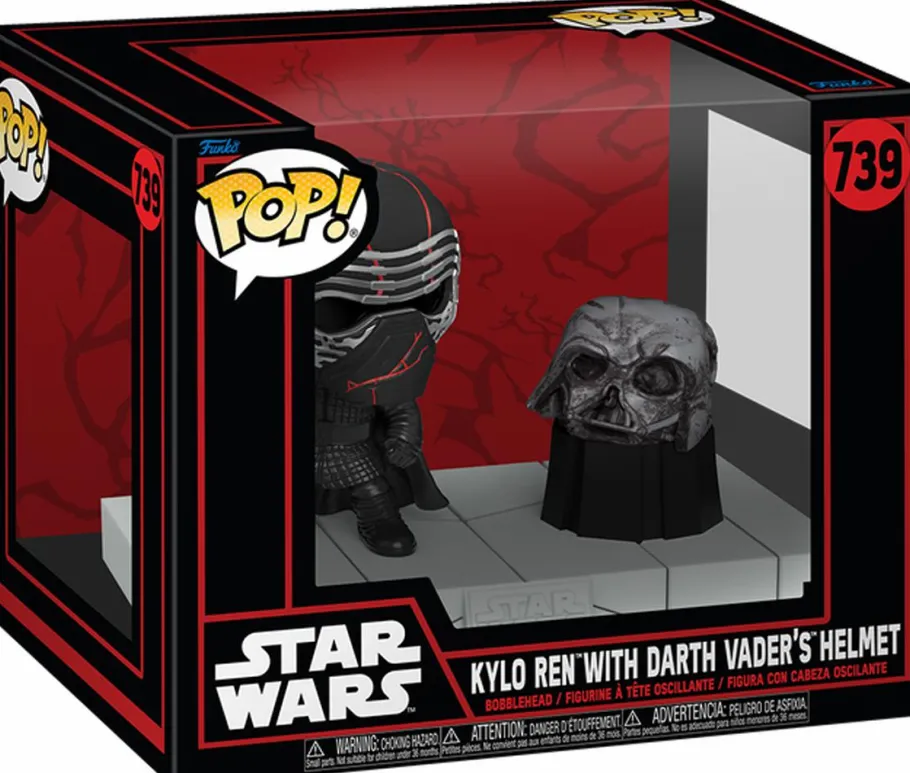 Pop! Deluxe>Star Wars : Dark Side - Kylo Ren with Darth Vader's Helmet Deluxe Pop! Vinyl Figure