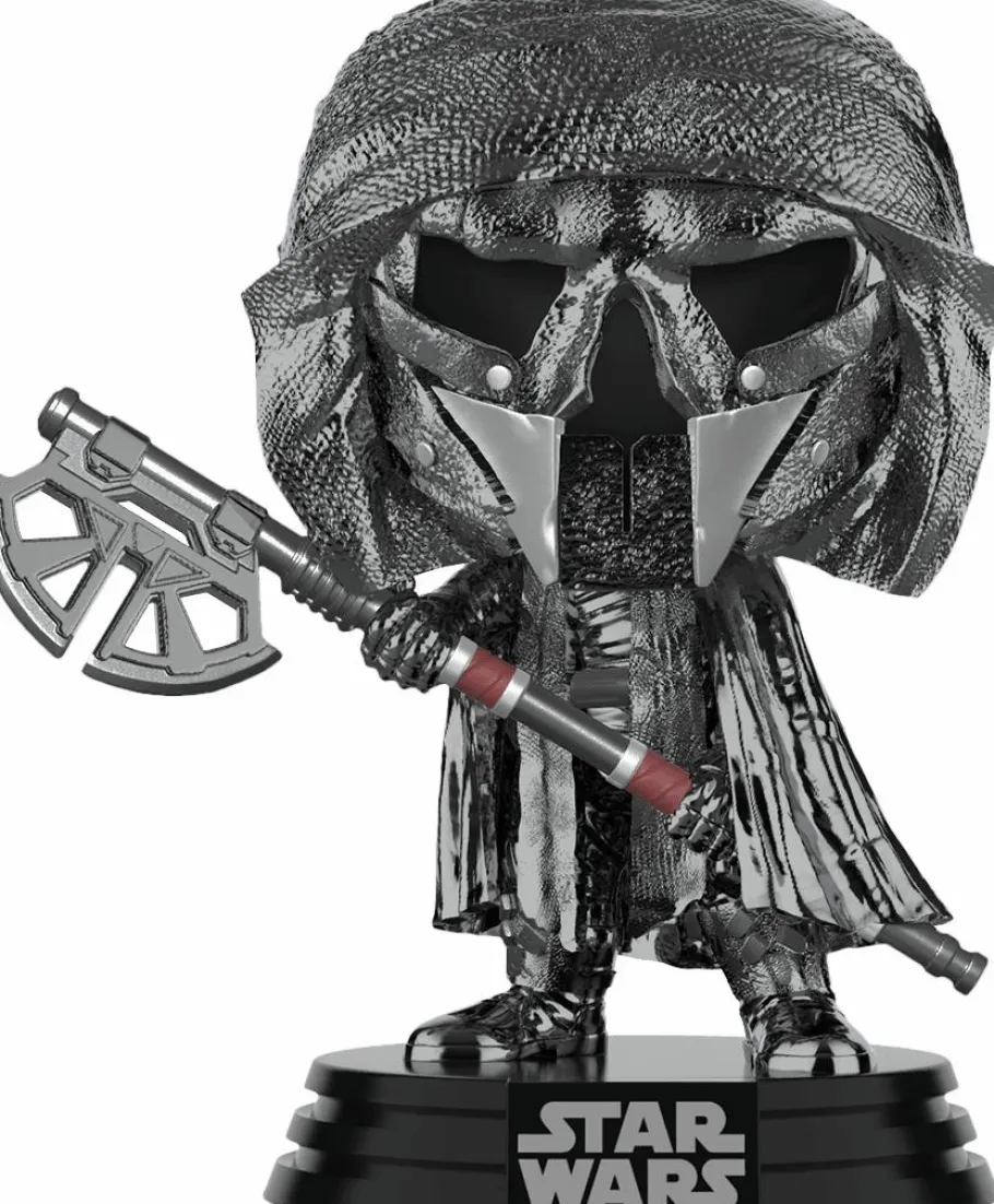 Standard Pop!>Star Wars Episode IX: The Rise Of Skywalker - Knight Of Ren with Axe Hematite Chrome Pop! Vinyl Figure
