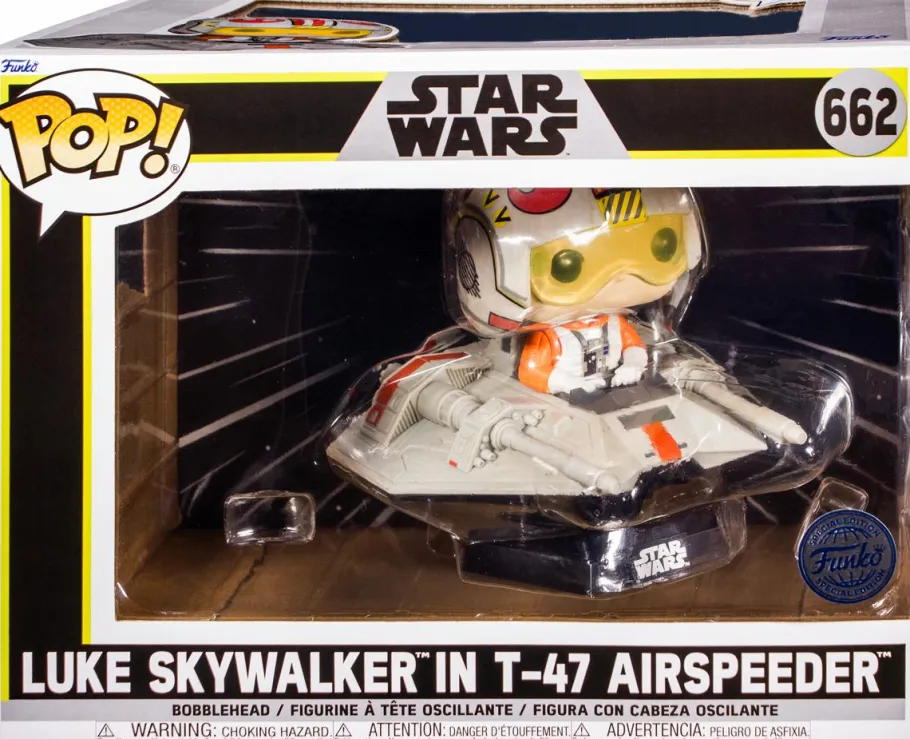 Pop! Rides & Town>Star Wars Episode V: The Empire Strikes Back - Luke in T-47 Airspeeder Pop! Rides Vinyl Figure