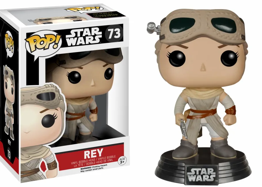 Standard Pop!>Star Wars Episode VII: The Force Awakens - Rey with Helmet Pop! Vinyl Figure