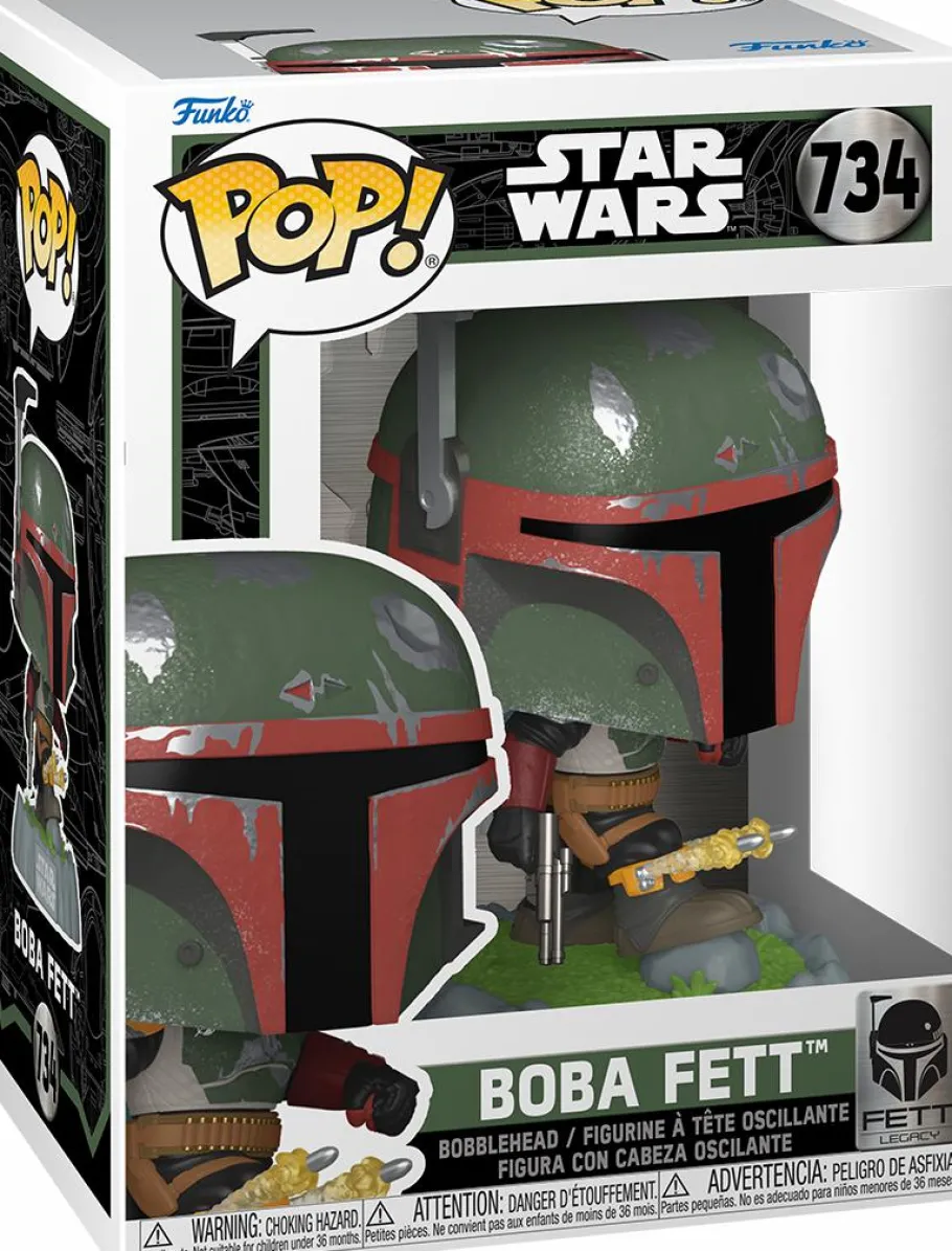 Standard Pop!>Star Wars : Fett Legacy - Boba Fett with Kneepad Rockets Pop! Vinyl Figure