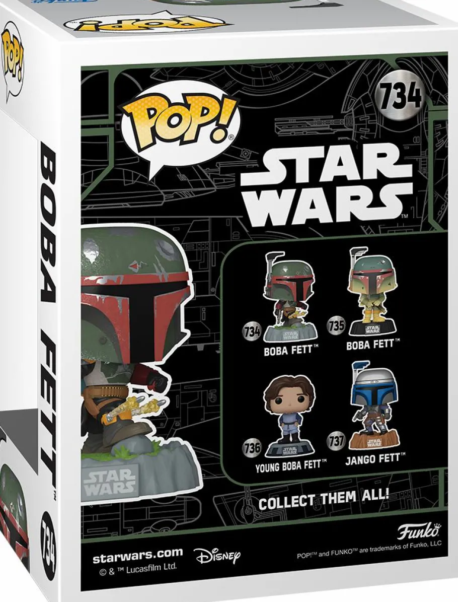 Standard Pop!>Star Wars : Fett Legacy - Boba Fett with Kneepad Rockets Pop! Vinyl Figure