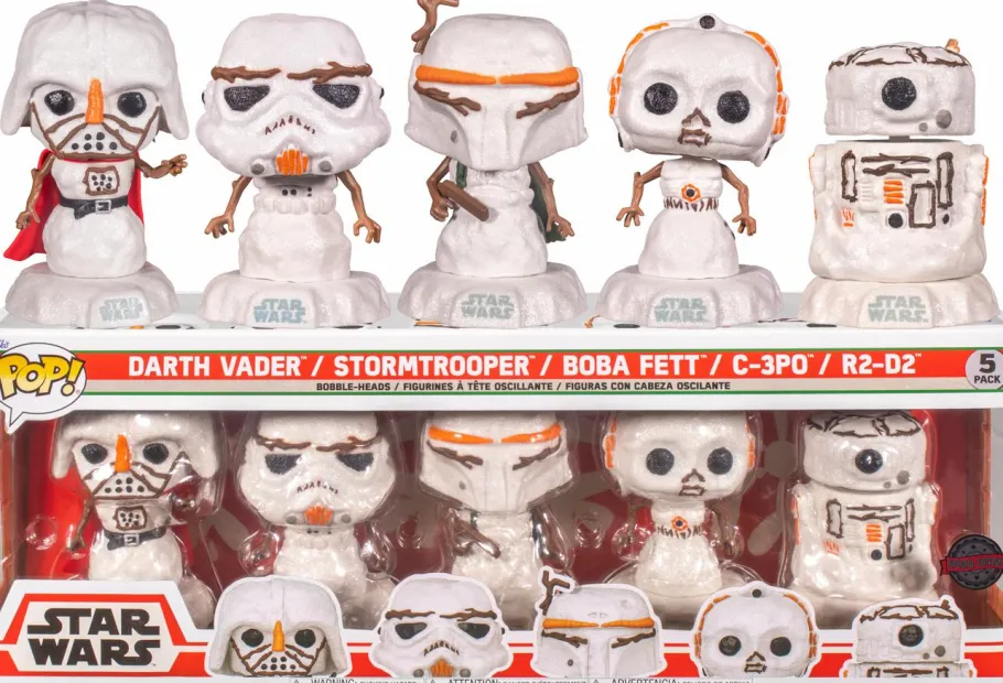 Pop! Bundles>Star Wars : Holiday - Snowman Pop! Vinyl Figure 5-Pack