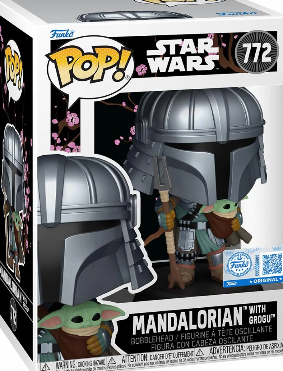 Standard Pop!>Star Wars : Impressions - Mandalorian with Grogu Pop! Vinyl Figure