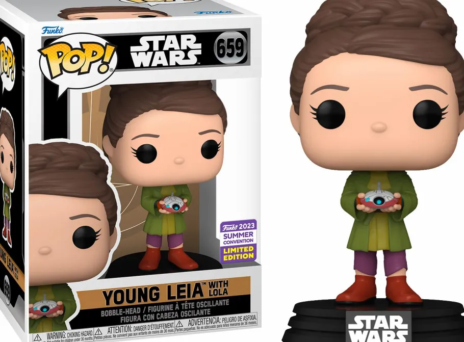 Funko Convention Exclusives>Star Wars : Obi-Wan Kenobi - Young Leia with Lola Pop! Vinyl Figure (2023 Summer Convention Exclusive)