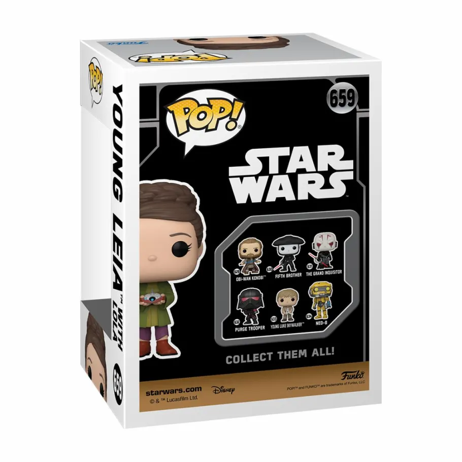 Funko Convention Exclusives>Star Wars : Obi-Wan Kenobi - Young Leia with Lola Pop! Vinyl Figure (2023 Summer Convention Exclusive)