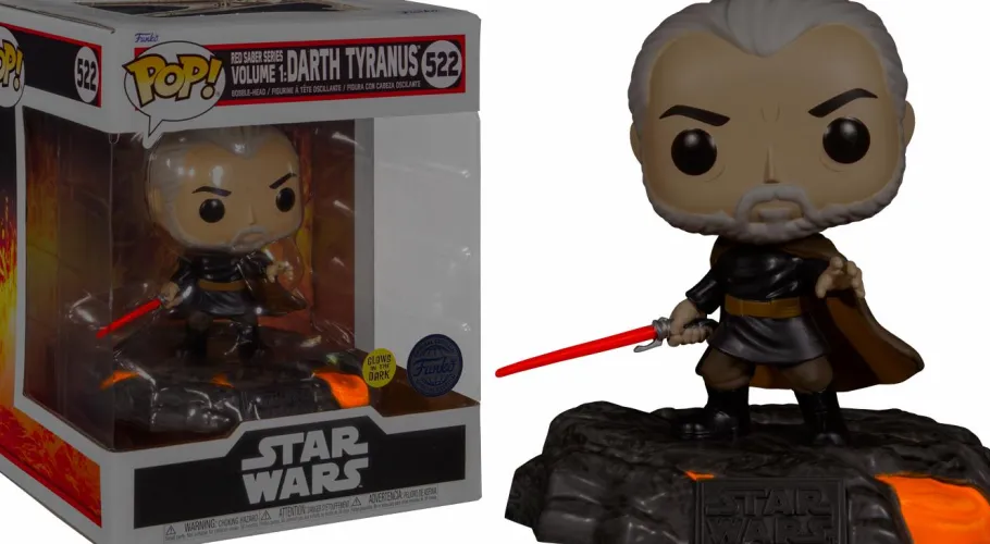 Pop! Deluxe>Star Wars : Red Saber Series Volume 1 - Darth Tyranus Glow in the Dark Deluxe Pop! Vinyl Figure