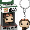 Pop! Keychains>Star Wars : The Book of Boba Fett - Fennec Shand Pocket Pop! Vinyl Keychain