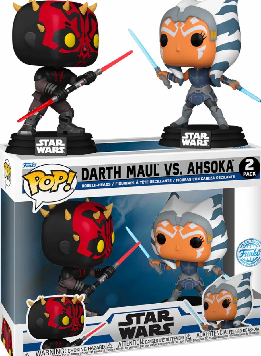 Pop! Bundles>Star Wars : The Clone Wars - Darth Maul vs. Ahsoka Tano Pop! Vinyl Figure 2-Pack