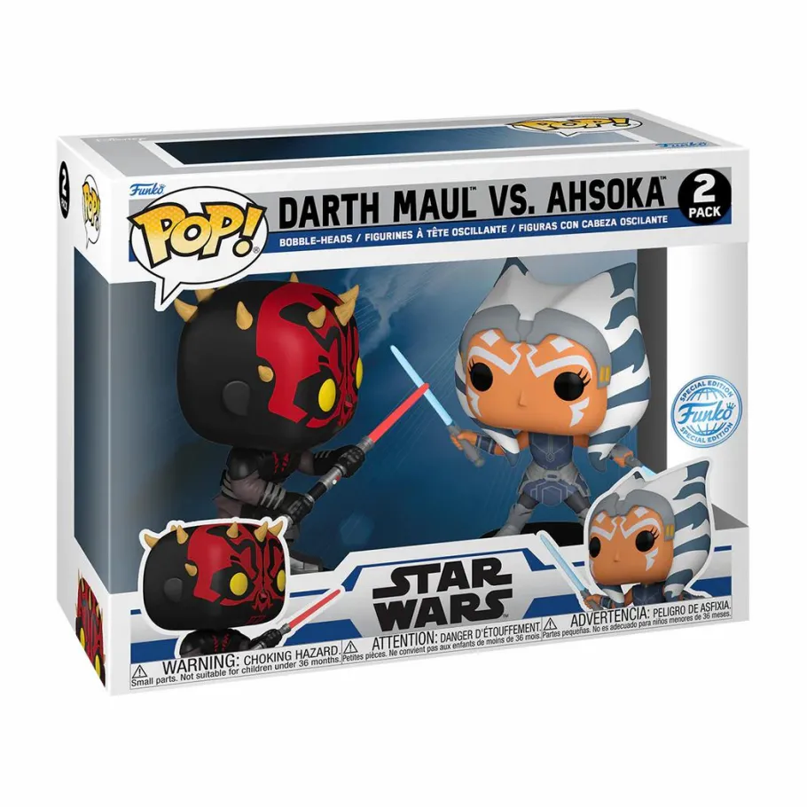 Pop! Bundles>Star Wars : The Clone Wars - Darth Maul vs. Ahsoka Tano Pop! Vinyl Figure 2-Pack