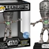 Pop! Deluxe>Star Wars : The Mandalorian - IG-12 with Grogu Deluxe Pop! Vinyl Figure with Lights and Sounds (Popcultcha Exclusive)