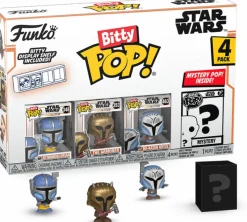 Designer Vinyl>Star Wars : The Mandalorian - Heavy Infantry Mandalorian, The Armorer, Bo-Katan Kryze & Mystery Bitty Pop! Vinyl Figure 4-Pack