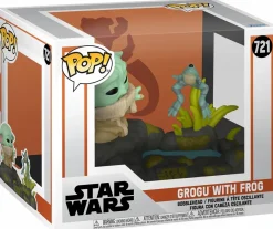 Pop! Deluxe>Star Wars : The Mandalorian - Grogu with Frog Deluxe Pop! Vinyl Figure