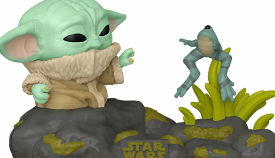 Pop! Deluxe>Star Wars : The Mandalorian - Grogu with Frog Deluxe Pop! Vinyl Figure
