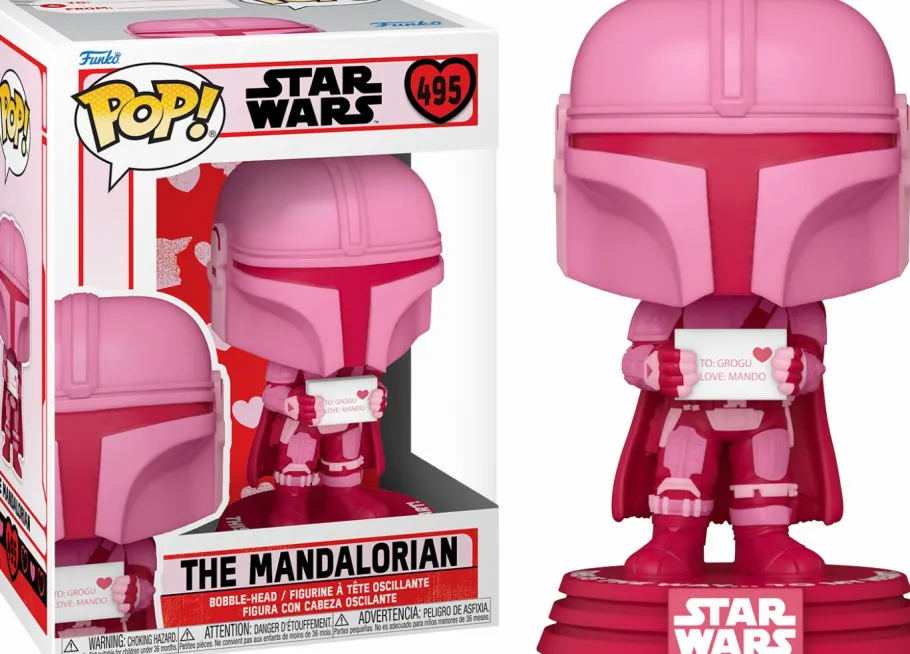 Standard Pop!>Star Wars : The Mandalorian - The Mandalorian Valentine's Day Pop! Vinyl Figure