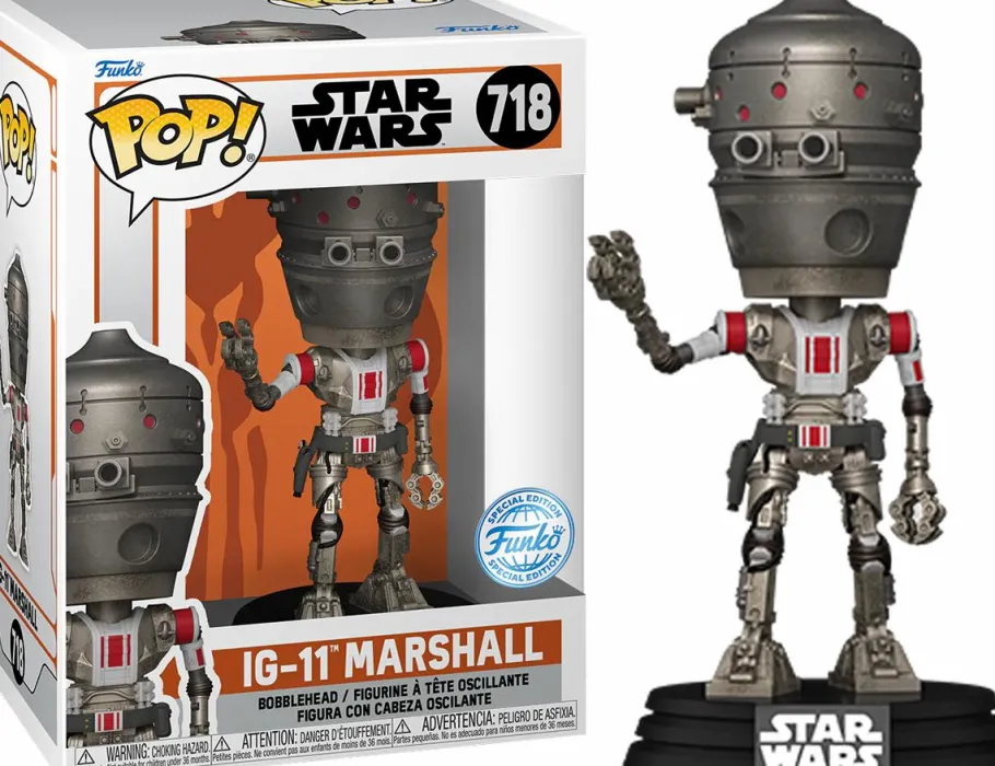 Standard Pop!>Star Wars : The Mandalorian - IG-11 Marshall Pop! Vinyl Figure