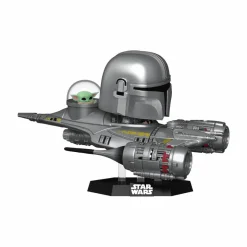 Pop! Rides & Town>Star Wars : The Mandalorian - The Mandalorian in N1 Starfighter (with Grogu) Pop! Rides Vinyl Figure