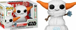 Standard Pop!>Star Wars : The Mandalorian - Snowman Grogu (Holiday) Pop! Vinyl Figure