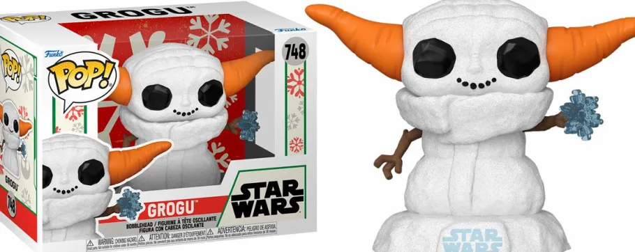 Standard Pop!>Star Wars : The Mandalorian - Snowman Grogu (Holiday) Pop! Vinyl Figure