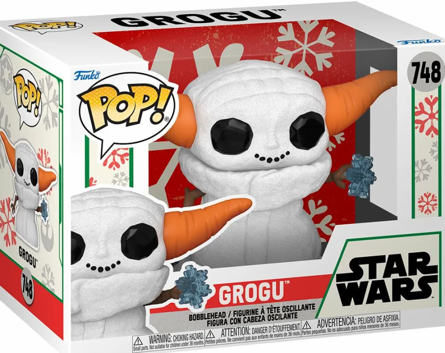 Standard Pop!>Star Wars : The Mandalorian - Snowman Grogu (Holiday) Pop! Vinyl Figure