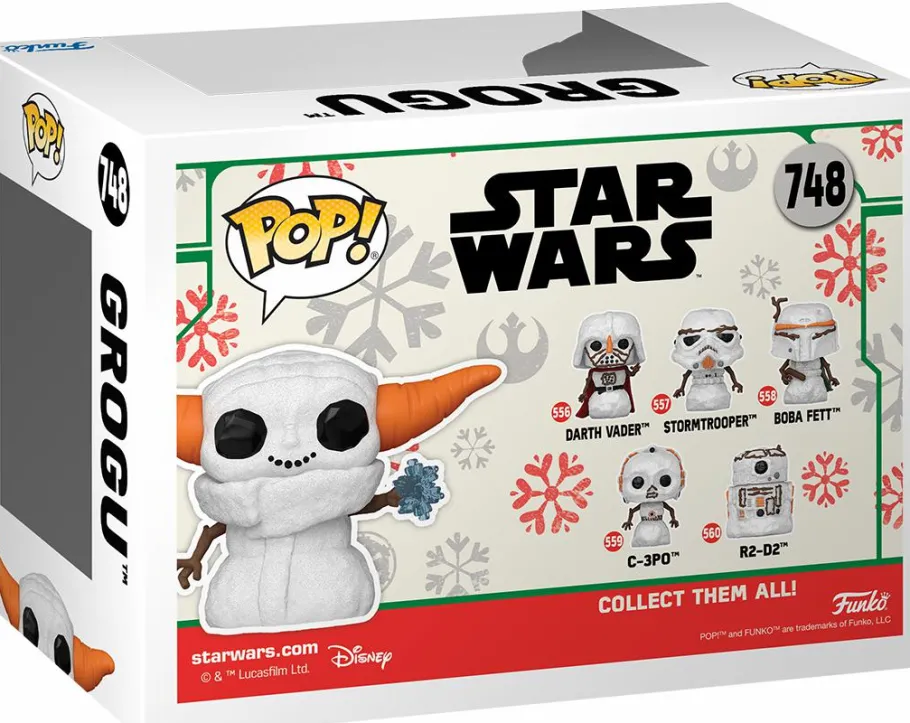 Standard Pop!>Star Wars : The Mandalorian - Snowman Grogu (Holiday) Pop! Vinyl Figure